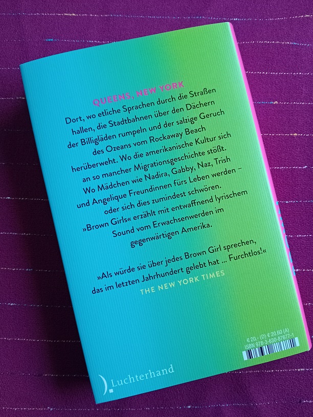 Das Buch mit Klappentext.